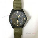 Best Quality Replica IWC Big Pilot Top Gun Miramar Automatic Watch Military Green Dial